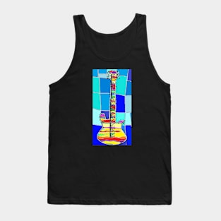 bass blues by LowEndGraphics Pop Art Tank Top